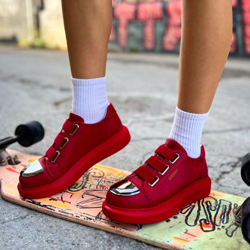 Womens Sneakers - Red - 251