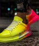 Mens Sneakers - Yellow Pink Aloha Painted - 254