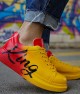 Mens Sneakers - Yellow Orange King Painted - 254