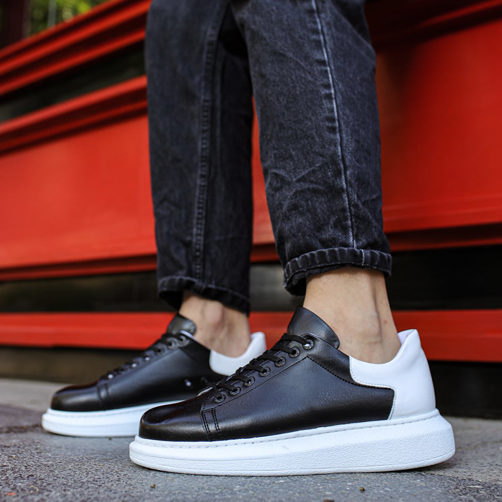 Men's Sneakers - Black White - Apollo