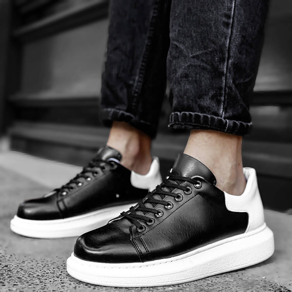 Men's Sneakers - Black White - Apollo