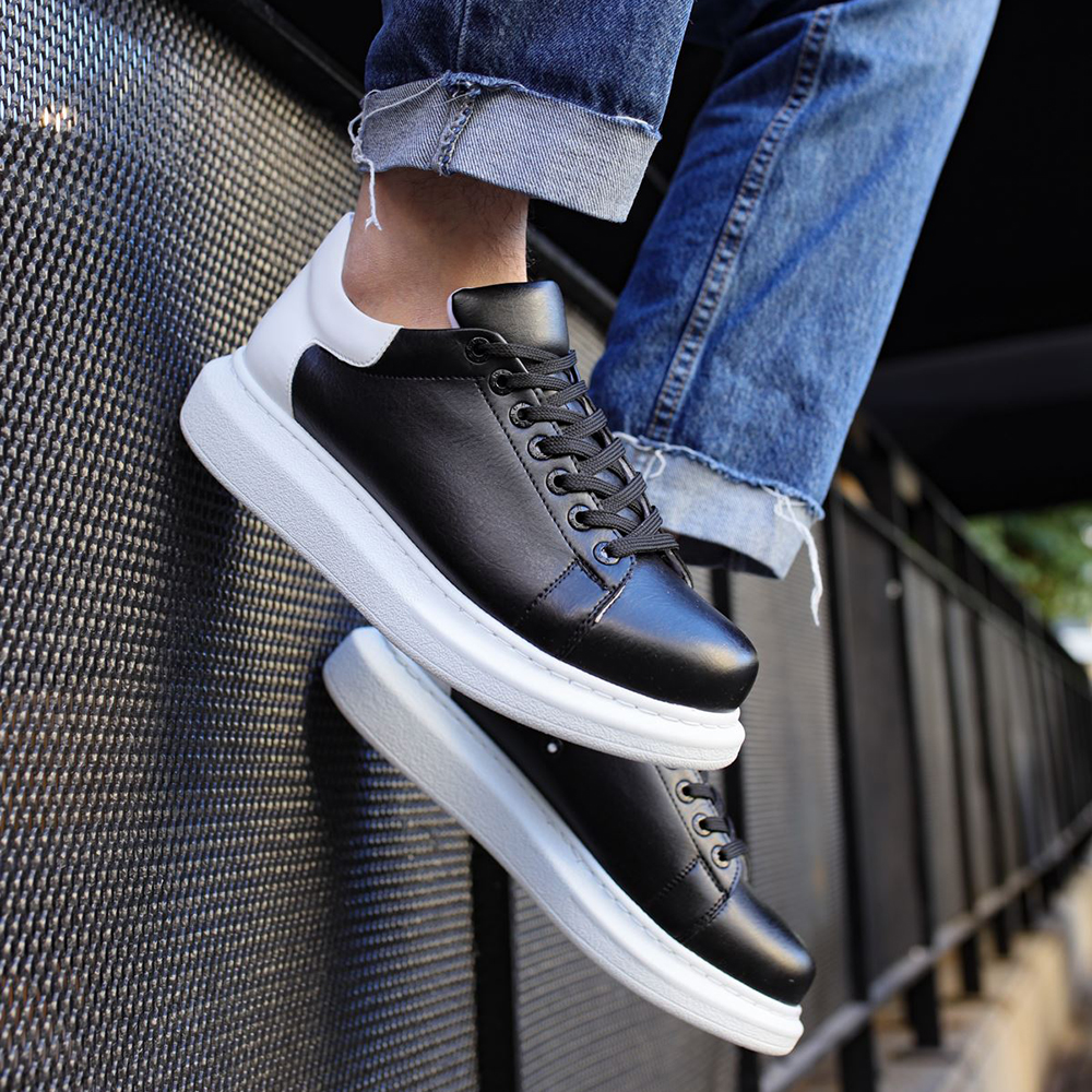 Men's Sneakers - Black White - Apollo