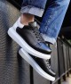 Men's Sneakers - Black White - Apollo