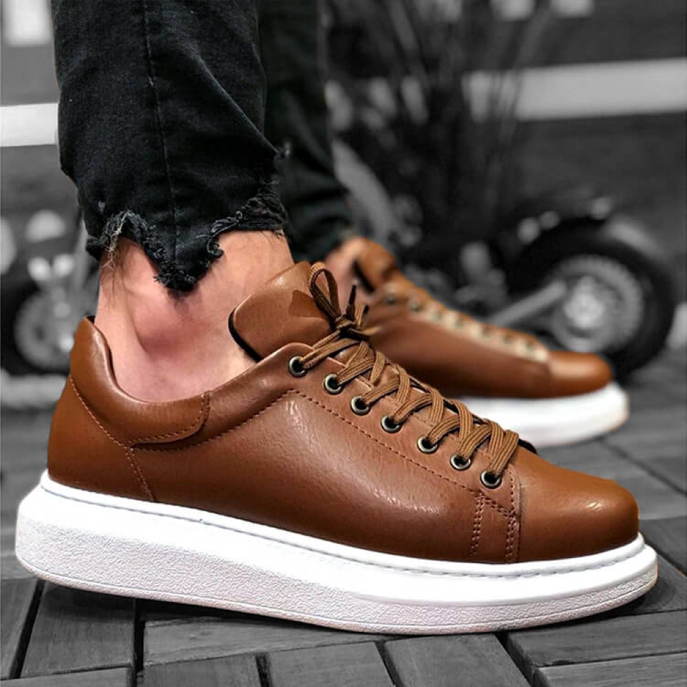 Mens Sneakers - Tan - Apollo