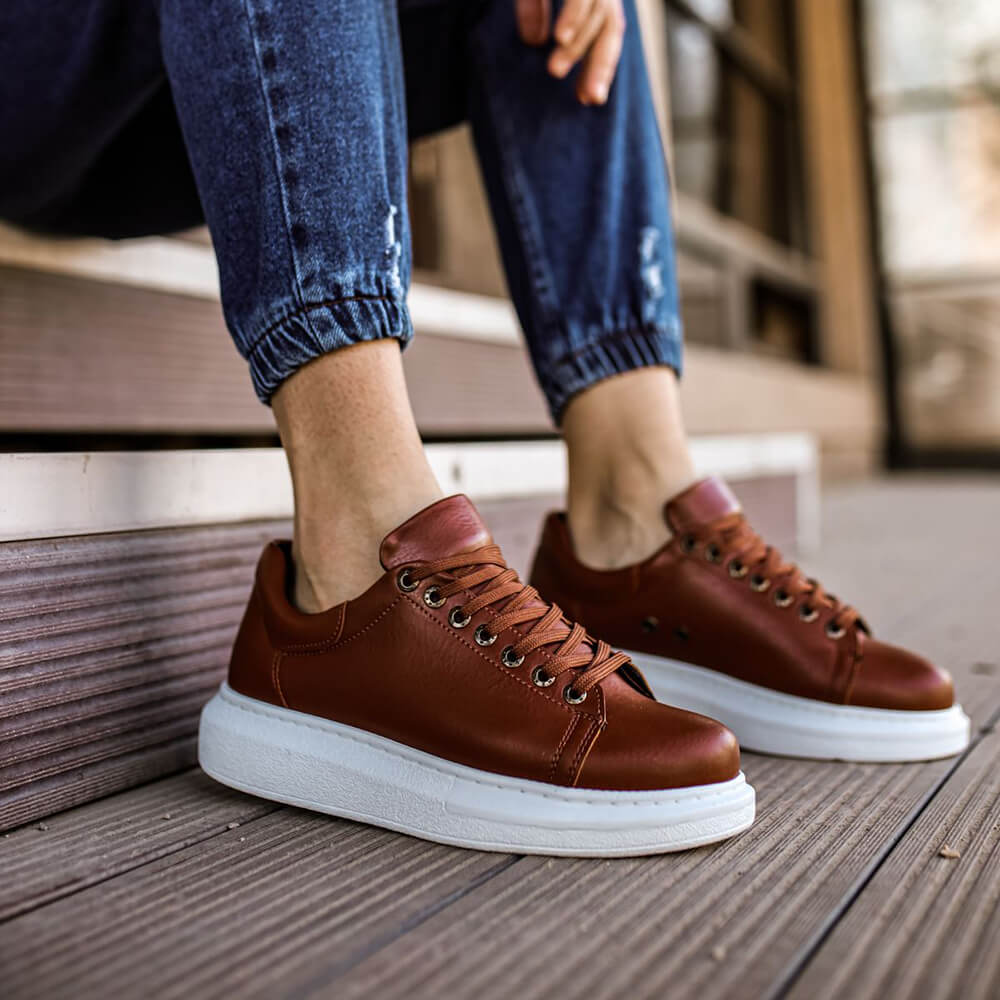 Mens Sneakers - Tan - Apollo