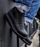 Mens High Top Sneakers - Black - Enzo