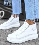 Men's High Top Sneakers - White - Enzo