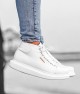 Mens High Top Sneakers - White - Enzo