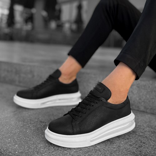Mens Sneakers - Black White - 271