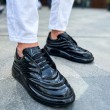 Mens Sneakers - Black Patent Leather - 295