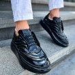 Mens Sneakers - Black Patent Leather - 295