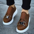 Mens Sneakers - Tan White - 297