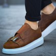 Mens Sneakers - Tan White - 297