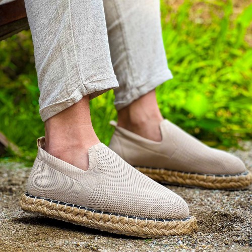 Mens Espadrilles - Beige - 305