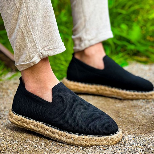 Mens Espadrilles - Black - 305