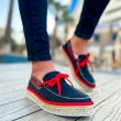 Mens Espadrilles - Black Red - 311