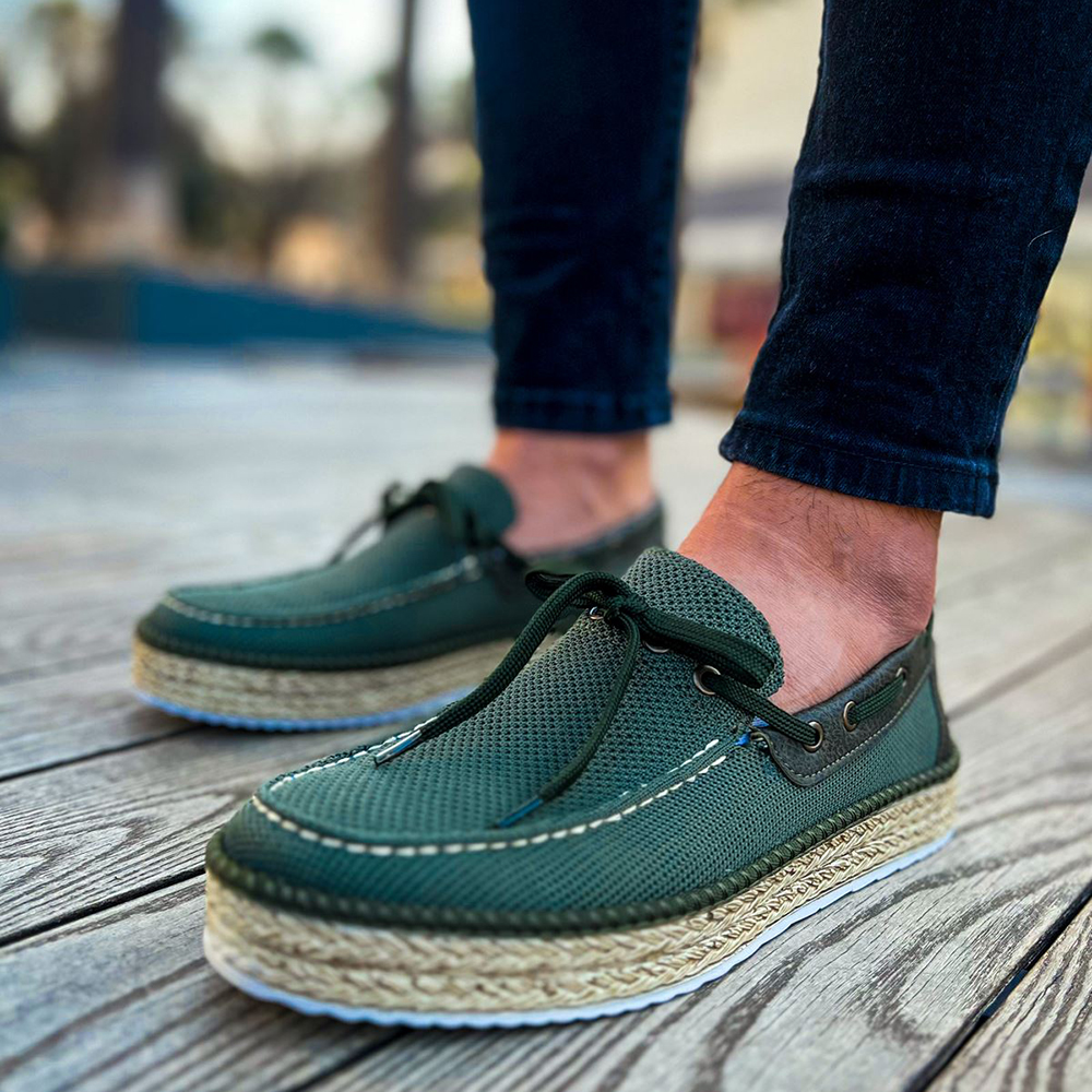 Mens Espadrilles - Khaki - 311