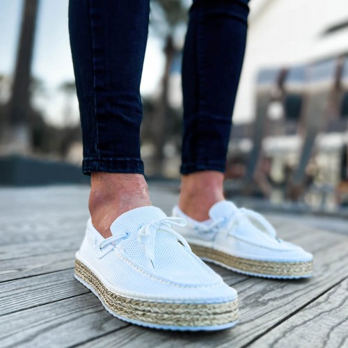 Mens Espadrilles - White - 311