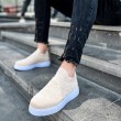 Mens Sneakers - Beige - 411
