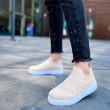 Mens Sneakers - Beige - 411