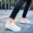 Mens Sneakers - Beige - 411