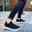 Mens Sneakers - Black White - 411
