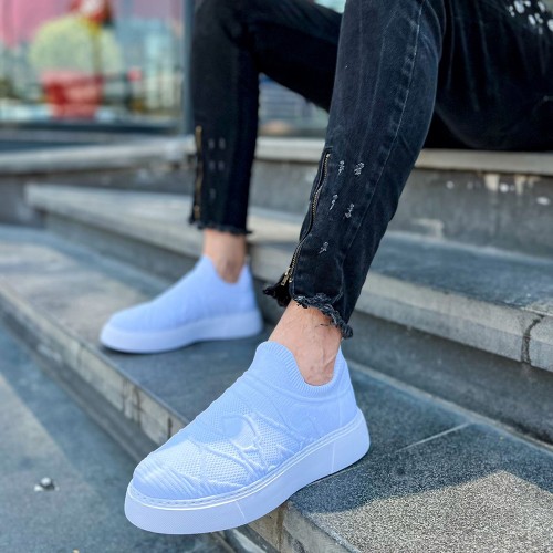 Mens Sneakers - White - 411