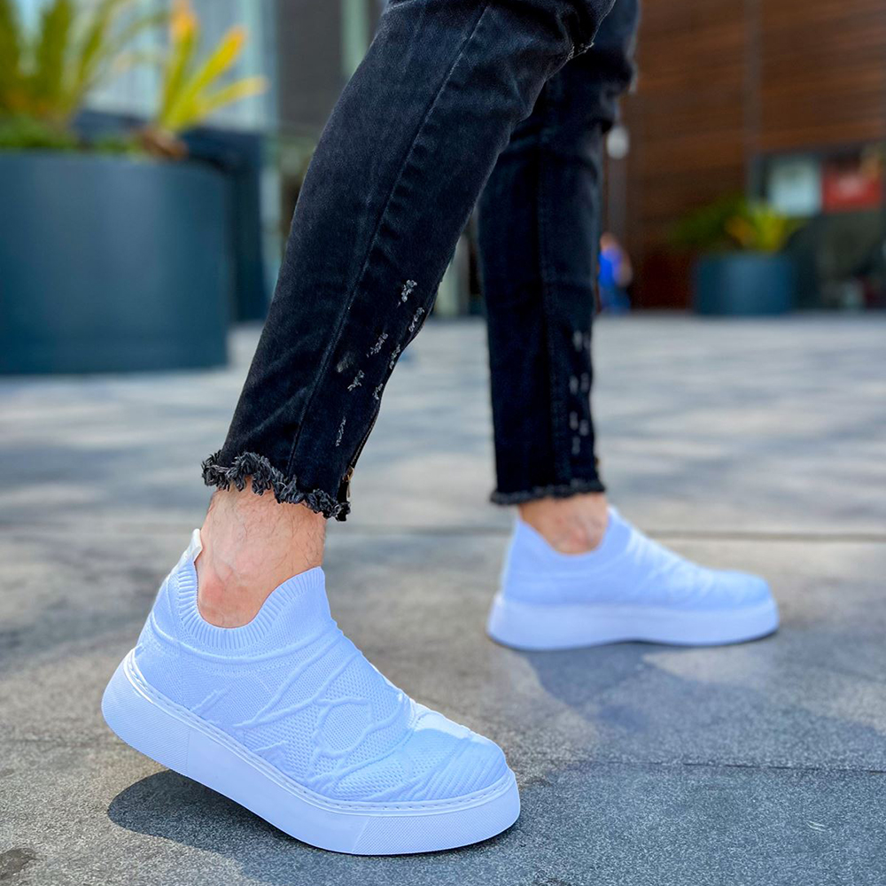 Mens Sneakers - White - 411