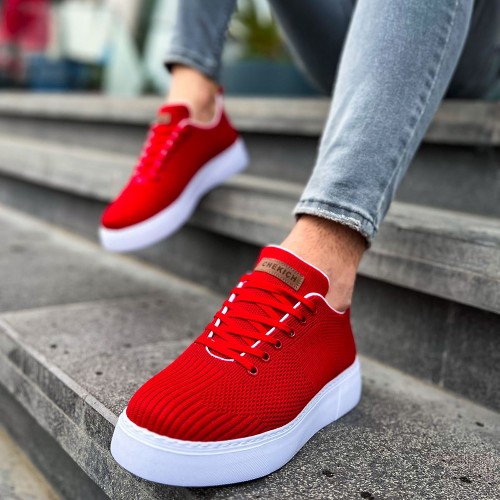 Mens Sneakers - Red - 413