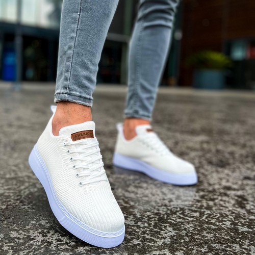 Mens Sneakers - White - 413