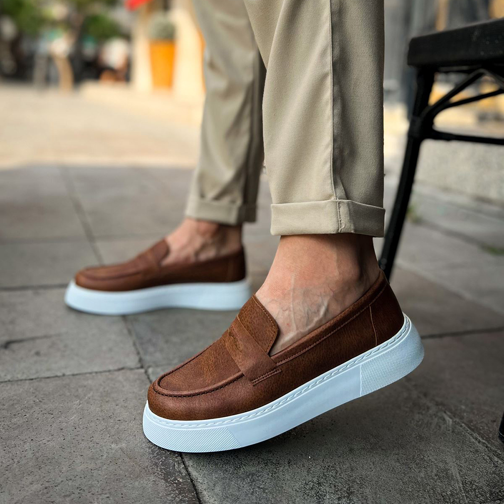Mens Moccasin - Tan - 421