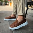 Mens Moccasin - Tan - 421