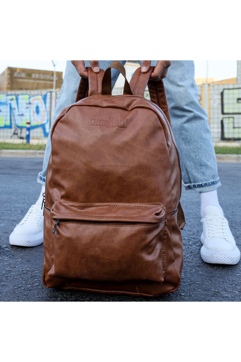 Mens Backpack - Tan - 006