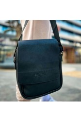 Mens Side Shoulder Bag - Black - 009
