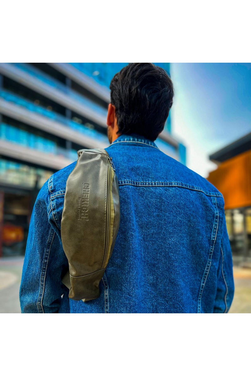 Mens Cross Bag - Khaki - 010