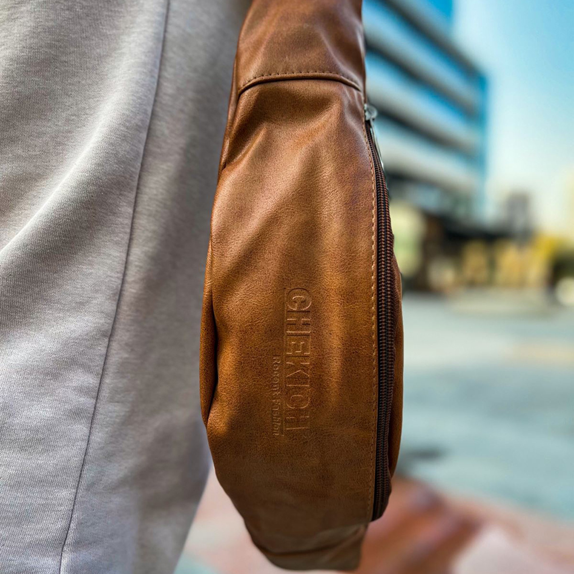 Mens Cross Bag Tan 010