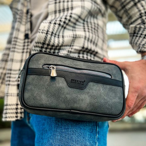 Mens Tablet Bag - Black Anthracite - 101