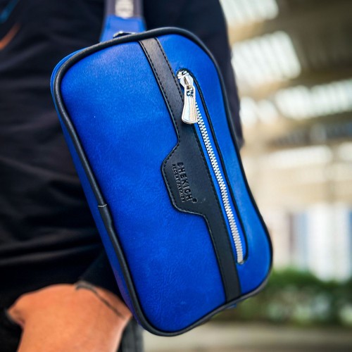Mens Tablet Bag - Black Blue - 101