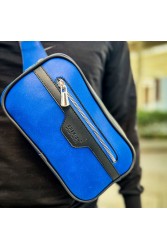 Mens Tablet Bag - Black Blue - 101