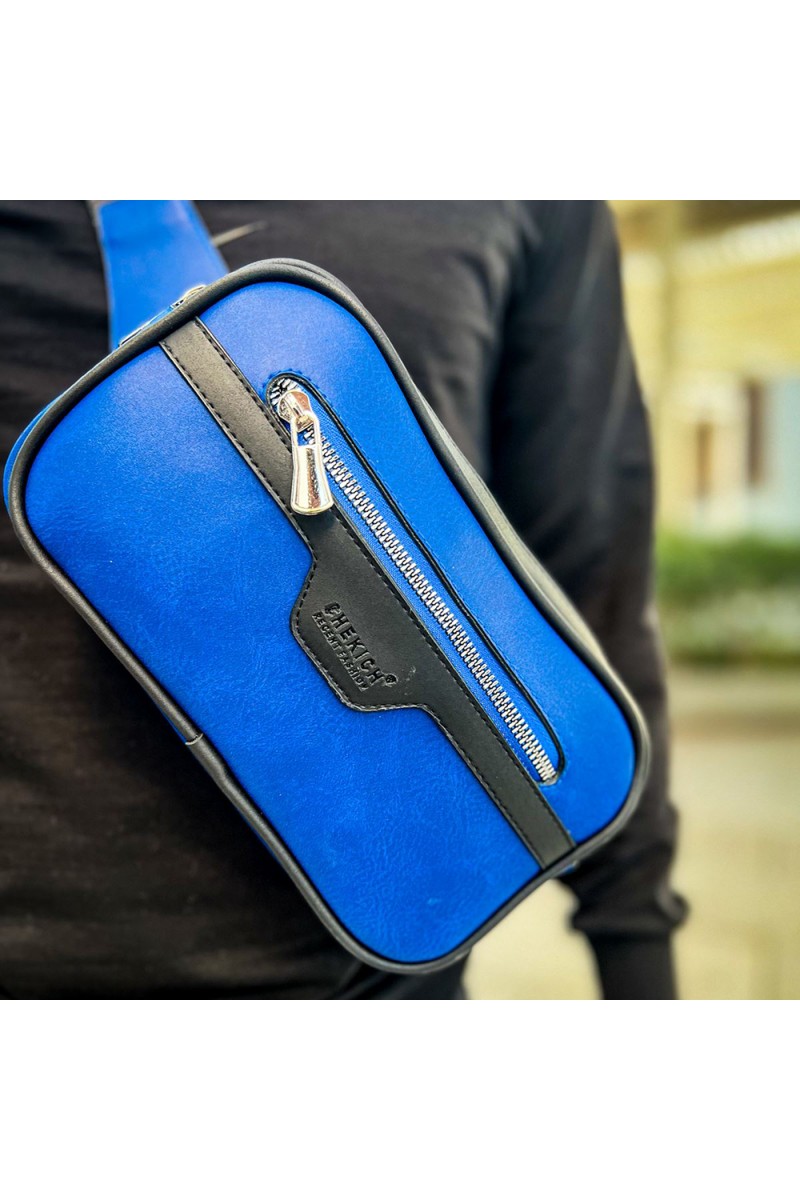 Mens Tablet Bag - Black Blue - 101