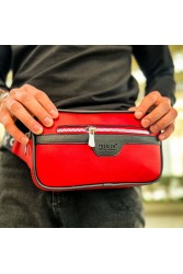 Mens Tablet Bag - Black Red - 101