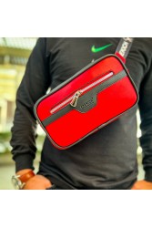 Mens Tablet Bag - Black Red - 101