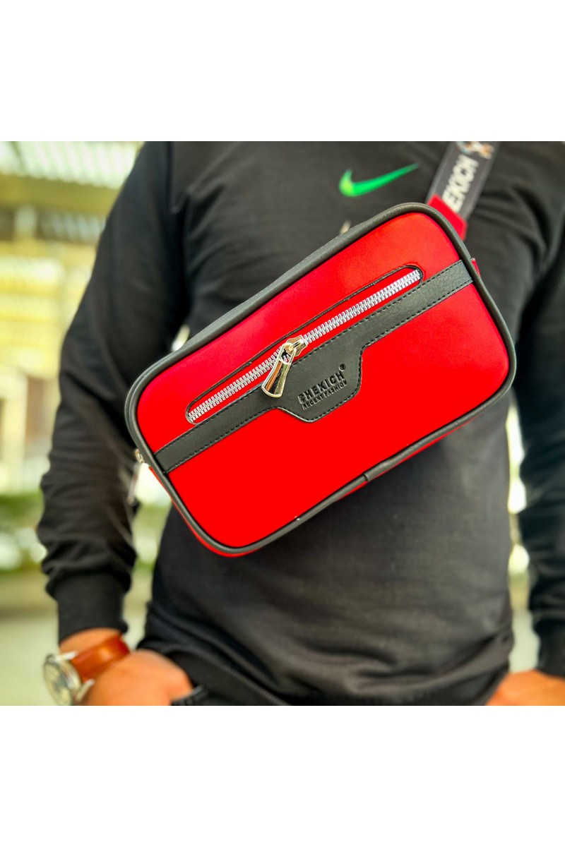 Mens Tablet Bag - Black Red - 101