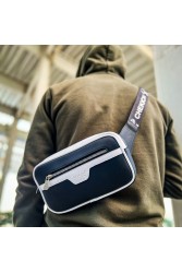 Mens Tablet Bag - Black White - 101