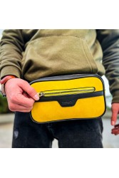 Mens Tablet Bag - Black Yellow - 101