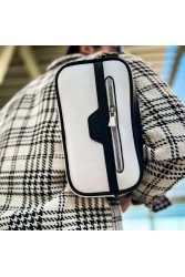 Mens Tablet Bag - White Black - 101