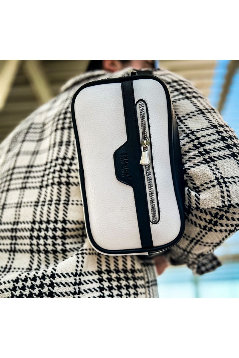 Mens Tablet Bag - White Black - 101