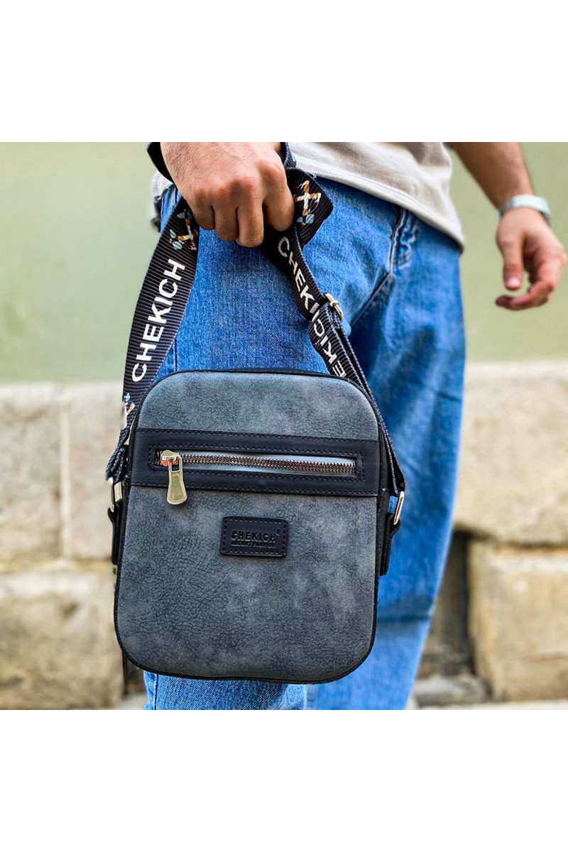 Mens Square Bag - Black Anthracite - 102