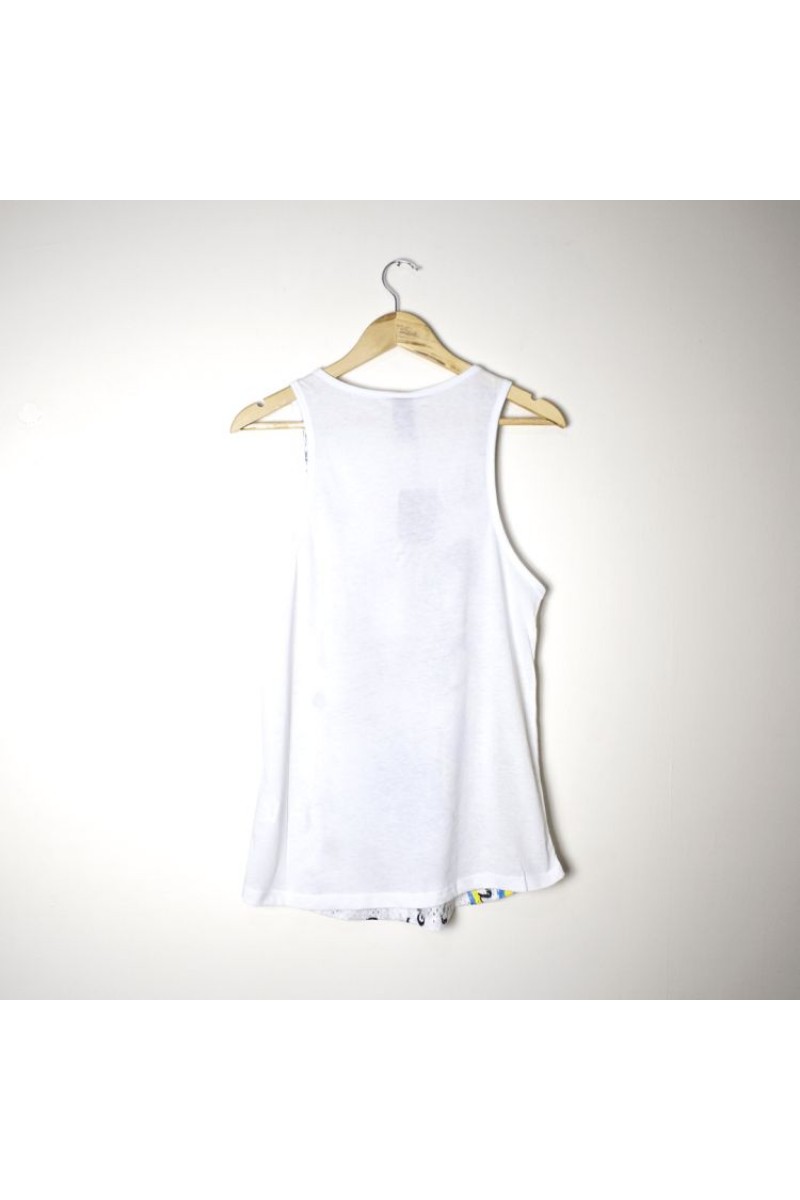 Men's Vest Tops  - White - Dog With Glasses