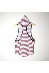 Men's Vest Tops  - Striped Pink White